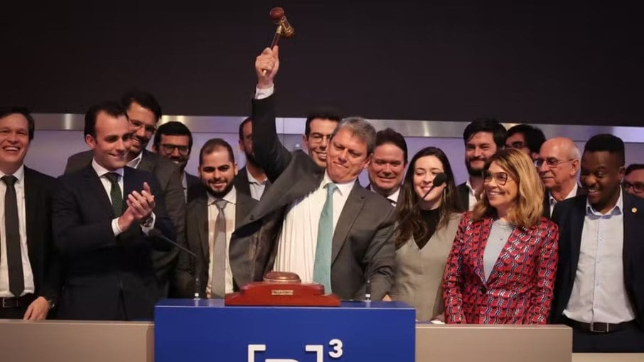 O governador Tarcisio de Freitas O governador Tarcisio de Freitas