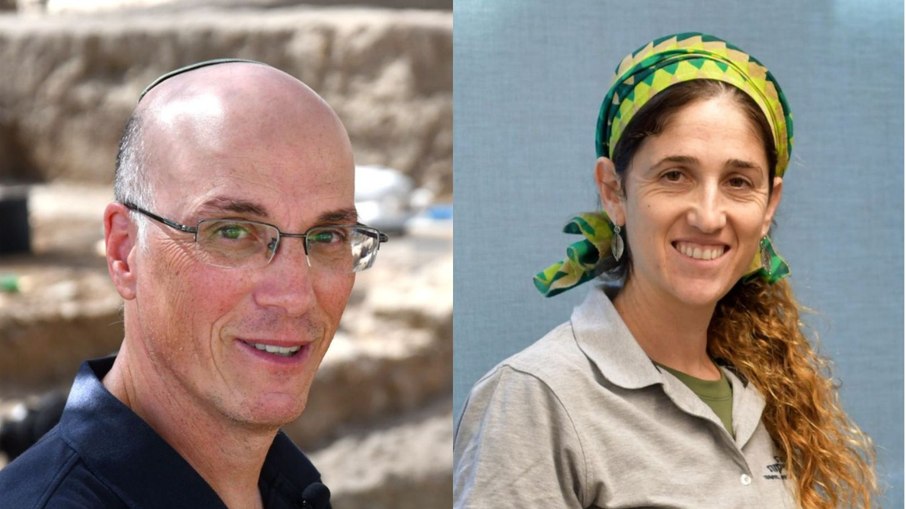 Dr. Elie Haddad, à esquerda, e Elisheva Zwiebel, à direita