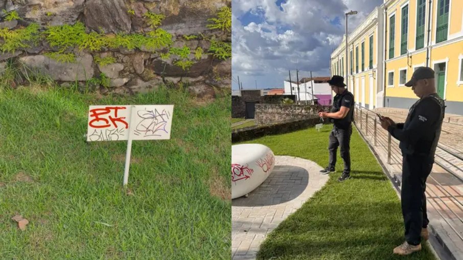 Parque da Cidade e Ladeira do Castelo foram alvos de vandalismo, em Belém (PA) Parque da Cidade e Ladeira do Castelo foram alvos de vandalismo, em Belém (PA)
