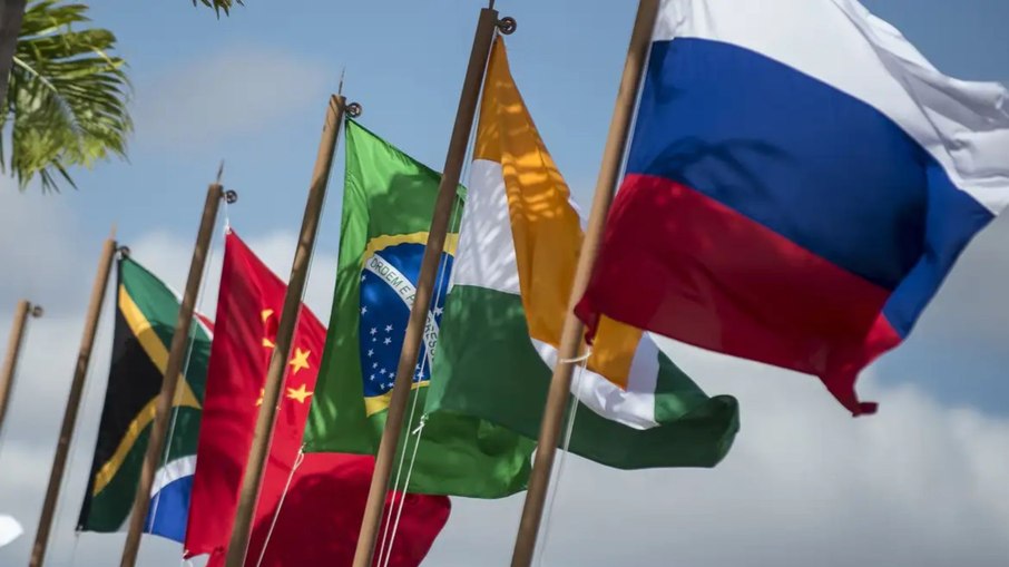 Bandeiras dos lideres do Brics Bandeiras dos lideres do Brics