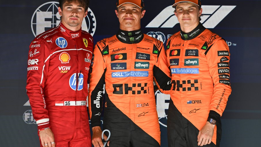 GP da Bélgica: grid de largada tem Norris, Piastri e Leclerc na frente GP da Bélgica: grid de largada tem Norris, Piastri e Leclerc na frente