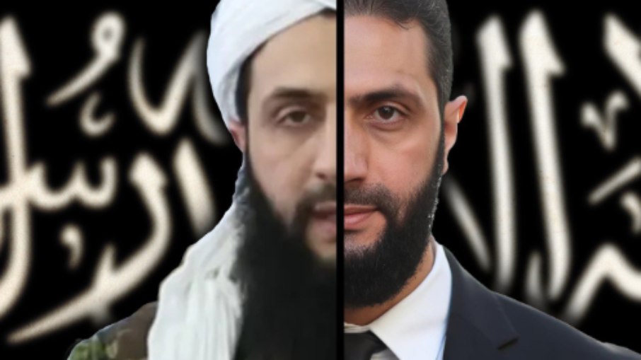 Presidente sírio Ahmed al-Sharaa: ontem jihadista, hoje pretensamente moderado Presidente sírio Ahmed al-Sharaa: ontem jihadista, hoje pretensamente moderado