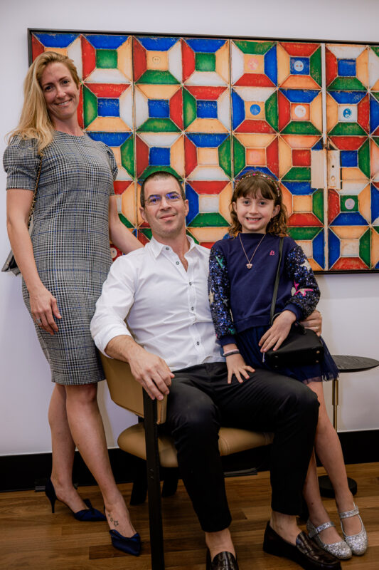 Caroline, Pedro e Cecília Dal Col