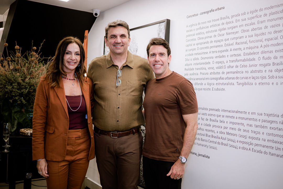 Paula Santana, Rafael Bagustti e Leandro Vaz