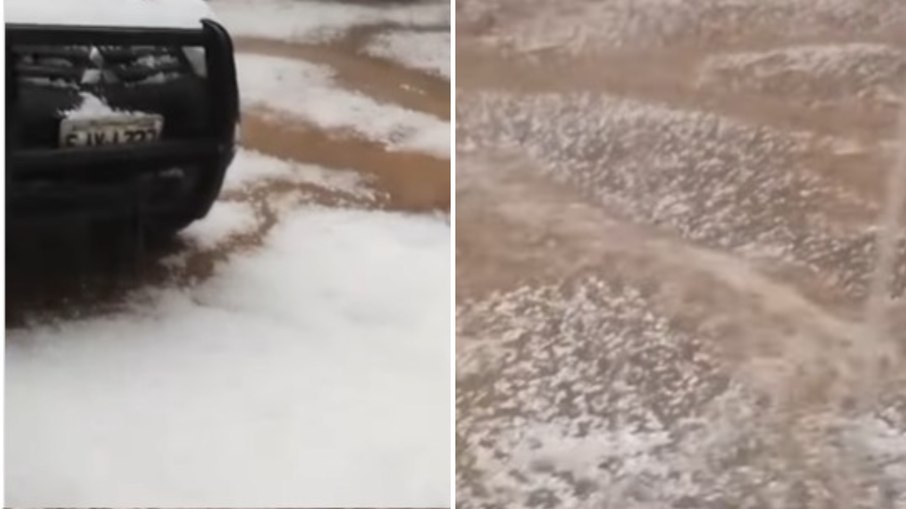Temporal com granizo paralisa buscas por escoteiro nos Marins Temporal com granizo paralisa buscas por escoteiro nos Marins