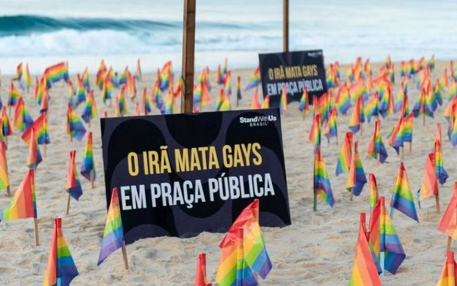 Manifestação LGBTQIA critica repressão no Irã durante cúpula do Brics Manifestação LGBTQIA critica repressão no Irã durante cúpula do Brics