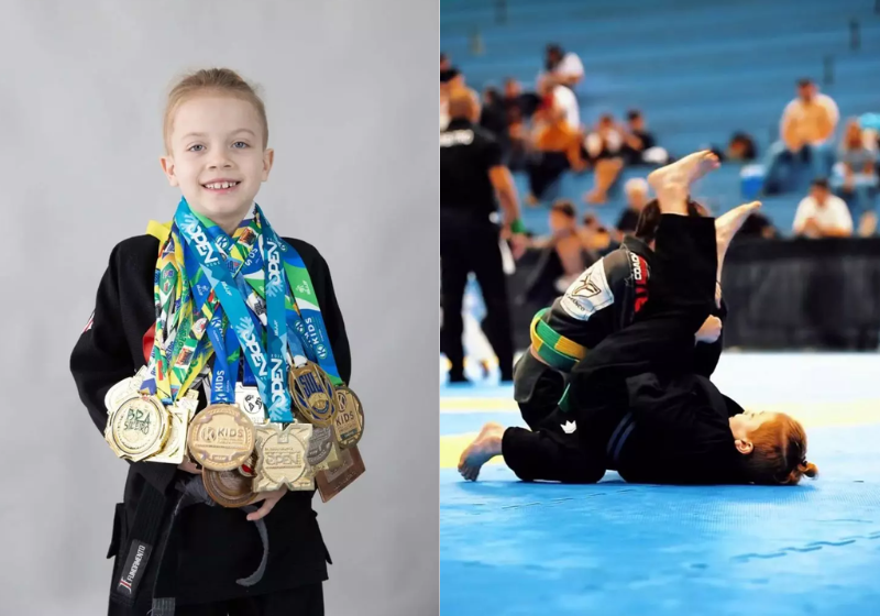 The Flash: autista de 8 anos tem as finalizações mais rápidas do Jiu-Jitsu; vídeo Santa Catarina como The Flash, por ter as finalizações mais rápidas em lutas do Jiu-Jitsu - Foto: reprodução redes sociais