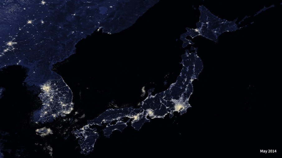 Japão visto do espaço Japão visto do espaço