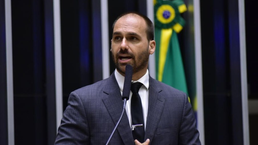 Deputado federal Eduardo Bolsonaro (PL-SP) está nos EUA Deputado federal Eduardo Bolsonaro (PL-SP) está nos EUA
