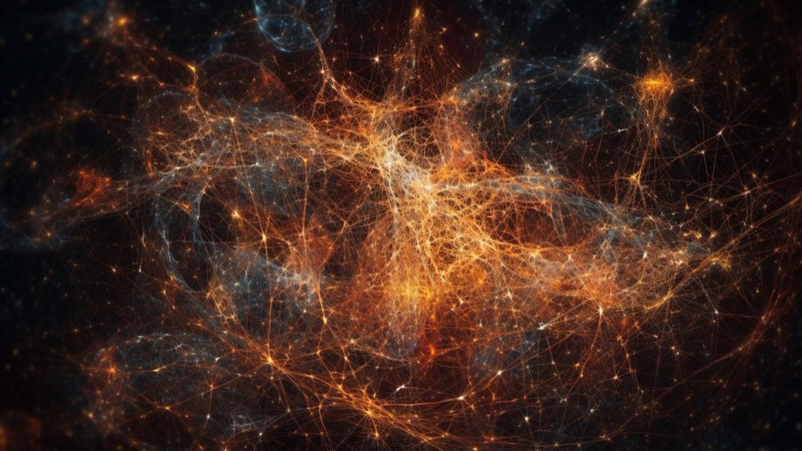 Astrônomos registram primeira imagem da teia cósmica do Universo Astrônomos registram primeira imagem da teia cósmica do Universo