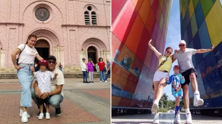 Casal e o filho de 4 anos, que foram achados morto no resort Casal e o filho de 4 anos, que foram achados morto no resort