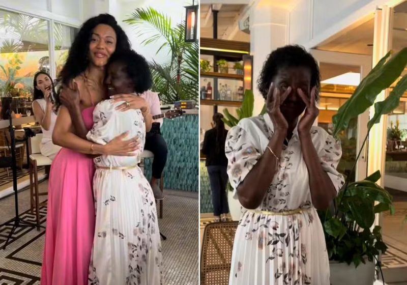 Filha realiza sonho da mãe, ex-faxineira, de entrar no Copacabana Palace, no Rio; vídeo A filha surpreendeu a mãe, ex-faxineira, e deu um presentão de aniversário para ela: conhecer o tão sonhado Copacabana Palace, no Rio de Janeiro - Foto: reprodução redes sociais
