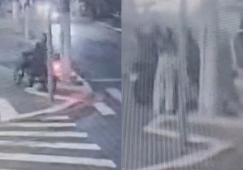 Passageiros de van correm para ajudar mulher que estava sendo assaltada em SP Ao ver a atitude suspeita, os passageiros desceram da van e impediram a mulher de ser assaltada - Foto: reprodução R7
