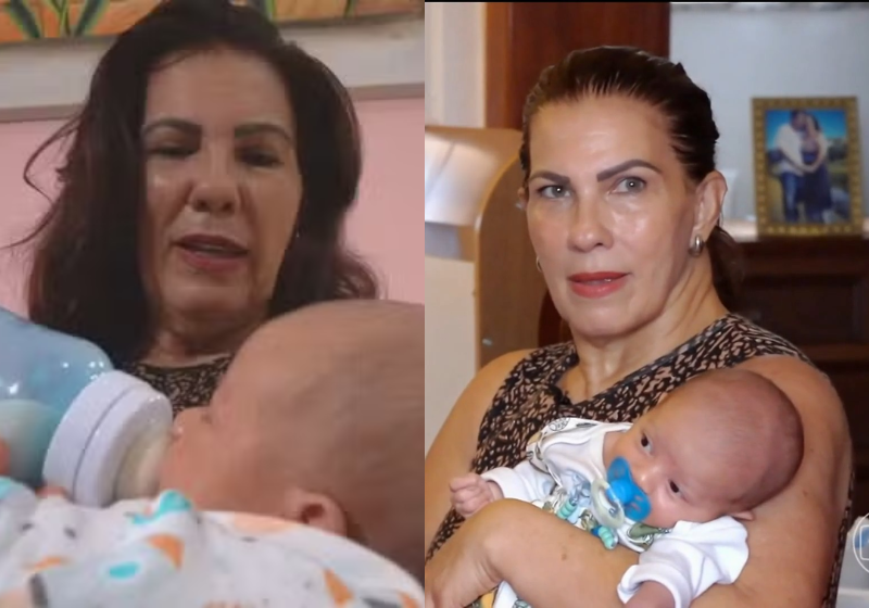 Mulher é mãe aos 63 anos após menopausa e laqueadura: “quase impossível” Beatriz foi mãe aos 63 anos.. Ela mostrou que a maternidade não tem idade. - Foto: Fantástico