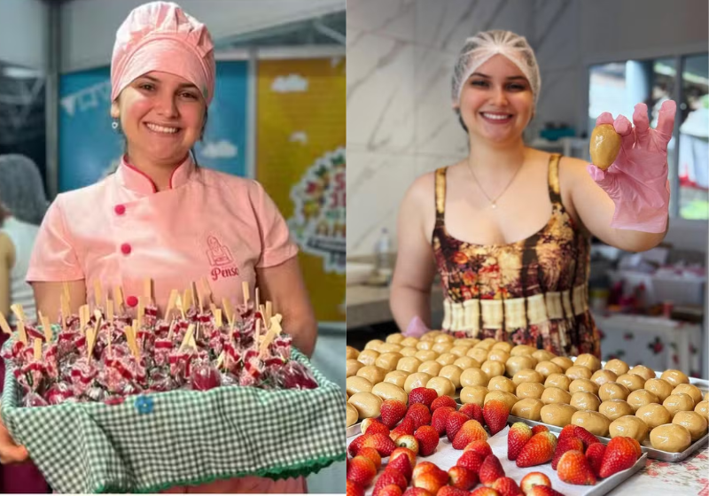 Trend do morango do amor: confeiteira fatura R$ 30 mil em dois dias Após o sucesso da trend do morango do amor nas redes sociais, uma confeiteira faturou mais de R$ 30 mil reais em apenas 2 dias. - Foto: Reprodução/Instagram/doceriapenso