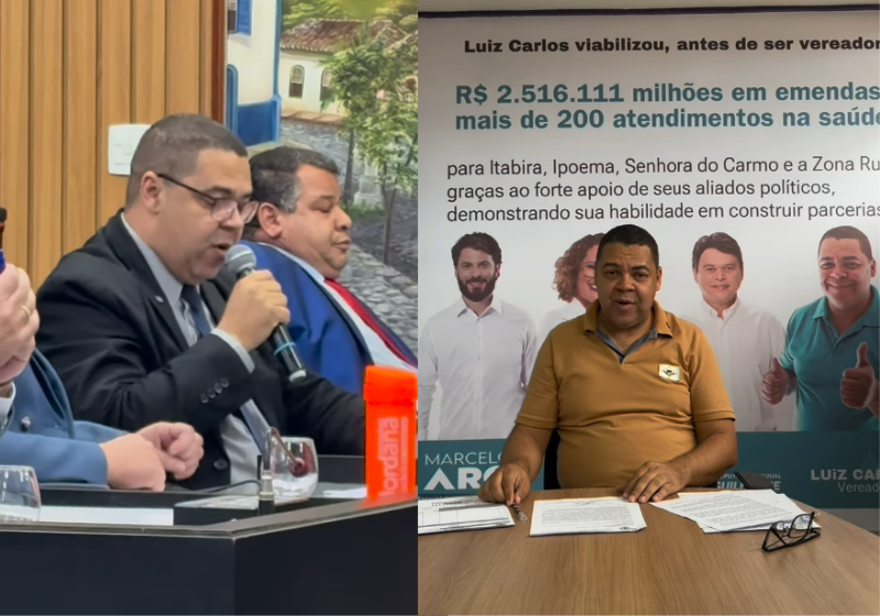 Vereador vota contra aumento do próprio salário e deixa colegas indignados; vídeo O vereador Luíz Carlos de Souza, de Itabira (MG), votou contra o aumento do próprio salário. Foi aplaudido por populares e causou saia justa entre os colegas da Câmara. - Foto: reprodução redes sociais