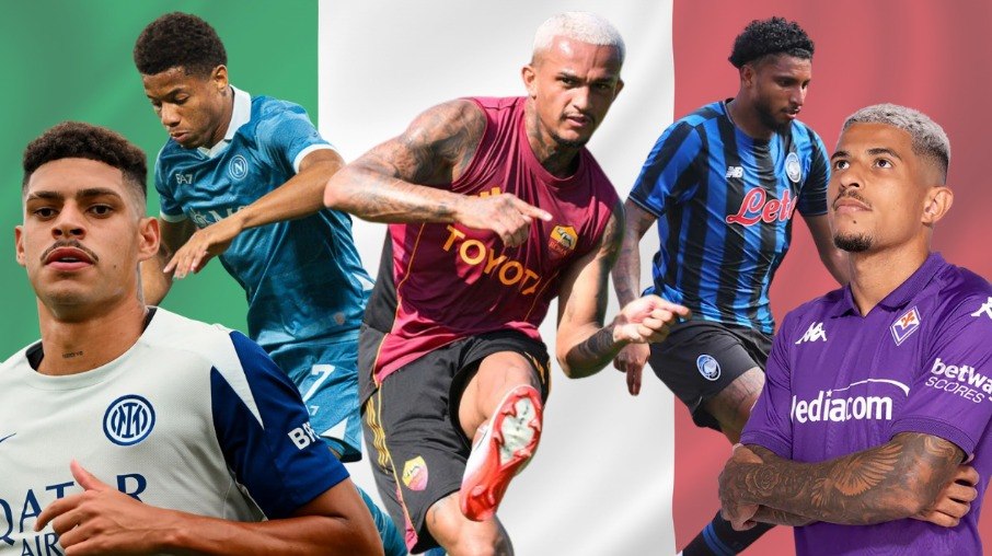 Luis Henrique, Neres, Wesley, Éderson e Dodô são alguns dos brasileiros na Itália Luis Henrique, Neres, Wesley, Éderson e Dodô são alguns dos brasileiros na Itália