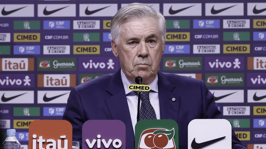 Carlo Ancelotti durante convocação da seleção brasileira Carlo Ancelotti durante convocação da seleção brasileira