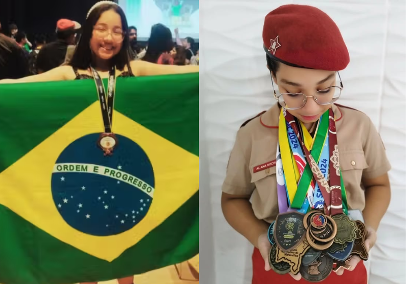 Brasileira de 12 anos é selecionada para Olimpíada Internacional de Matemática, na Tailândia A brasileira Ana Beatriz, de 12 anos, foi selecionada para representar o Brasil na Olimpíada Internacional de Matemática. E precisa de ajuda para pagar a viagem. - Foto: arquivo pessoal