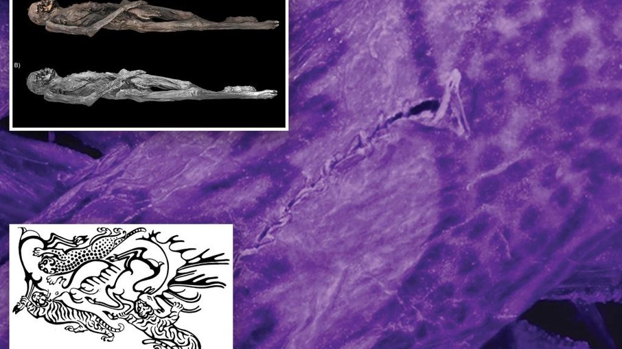 Tatuagens de múmia de 2.500 anos revelam arte surpreendente