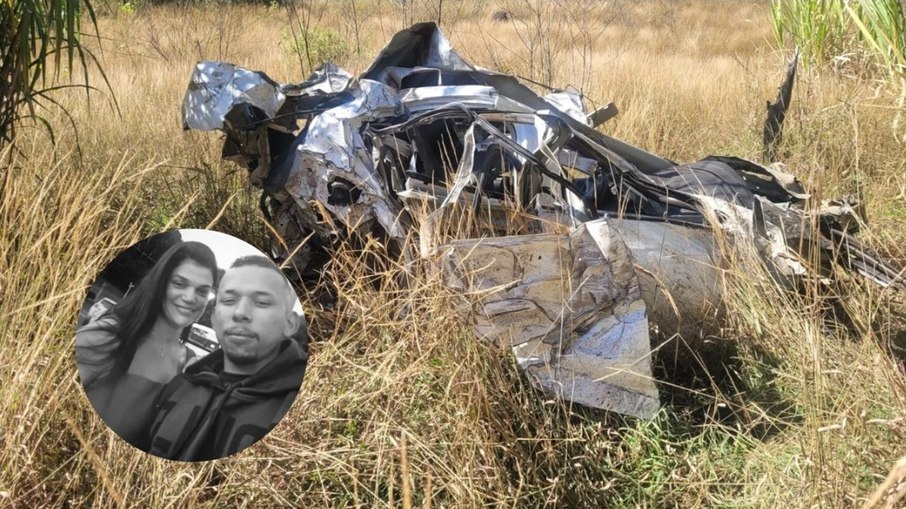 Casal cai de penhasco com freio de mão puxado no ES