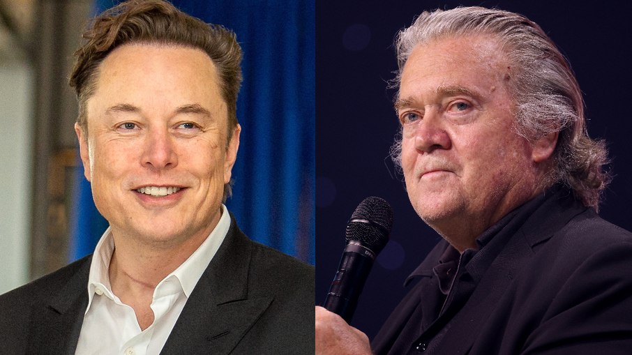 Elon Musk e Bannon foram citados