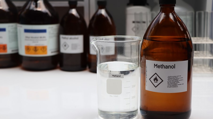O metanol é muito utilizado para fins industriais