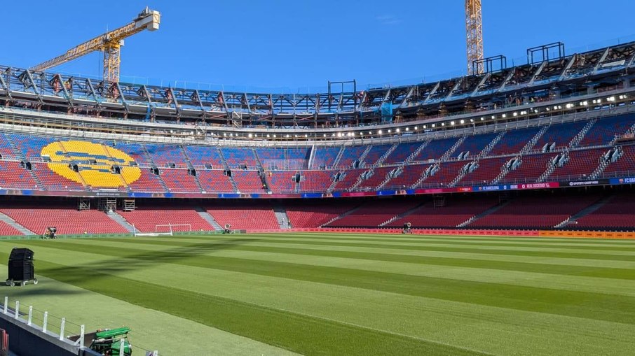 Camp Nou está em estágio avançado da reforma