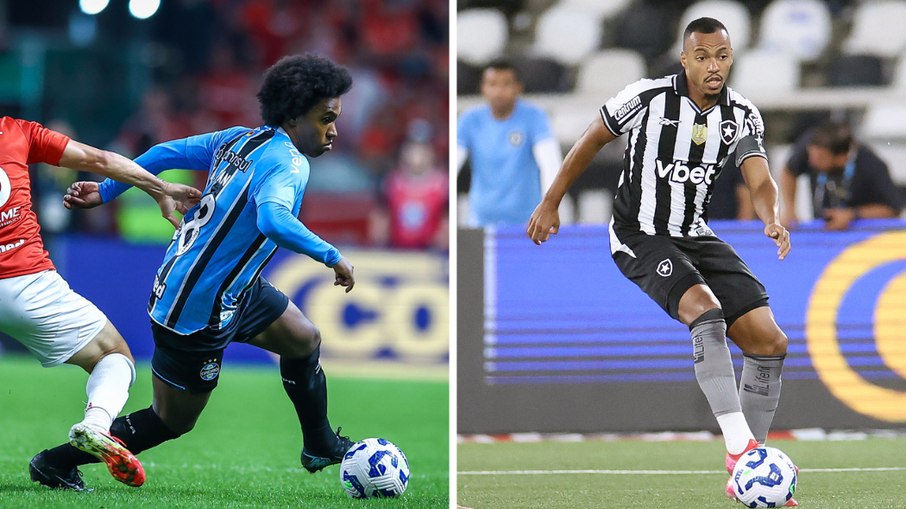 Willian, do Grêmio, e Marlon Freitas, do Botafogo