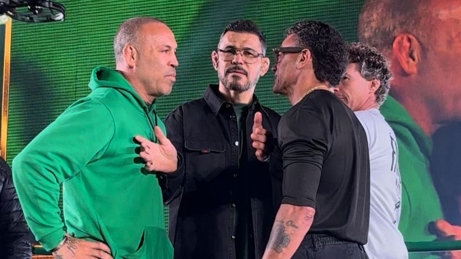 Popó e Wanderlei Silva protagonizam encarada antes do combate