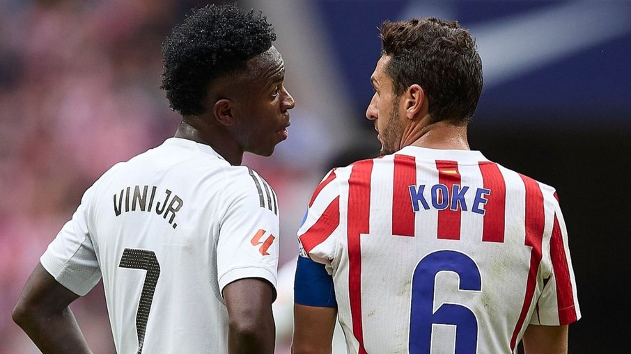 Vini Jr e Koke se estranharam no clássico do último sábado