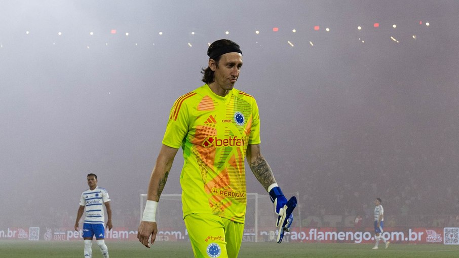 Cássio em Flamengo x Cruzeiro