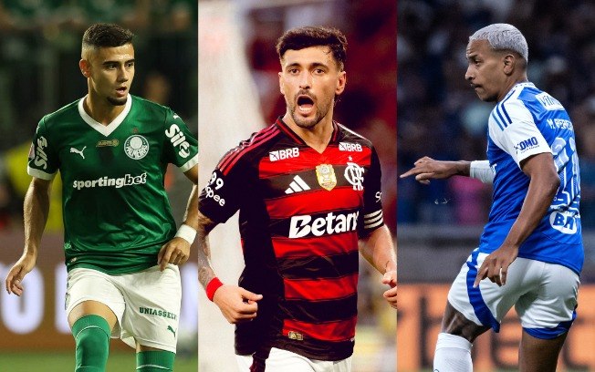 Palmeiras, Flamengo e Cruzeiro estão na disputa pelo título brasileiro