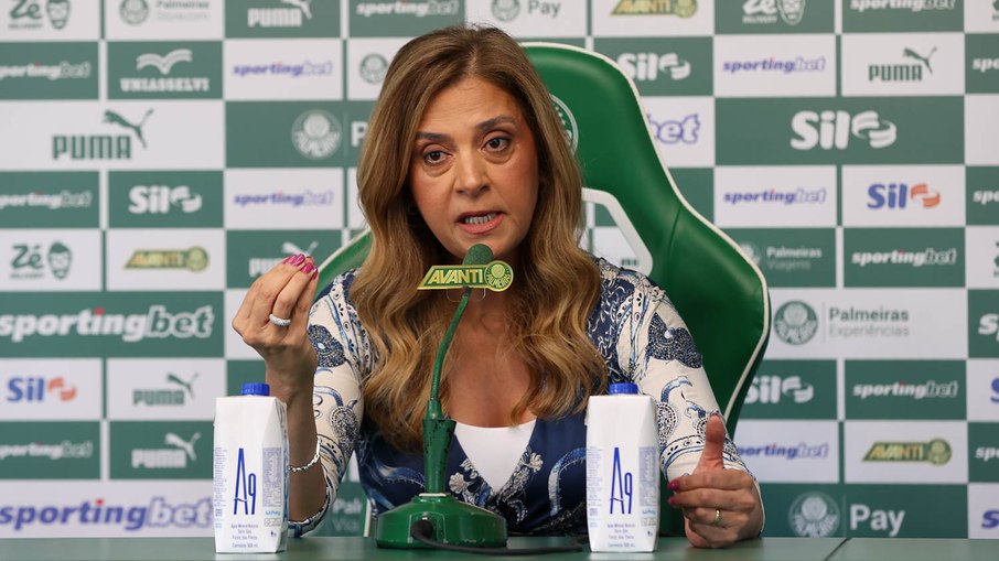 Leila Pereira é a presidente do Palmeiras