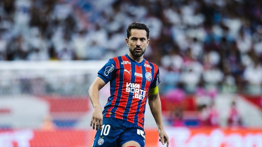 Everton Ribeiro na última vitória do Bahia sobre o Flamengo