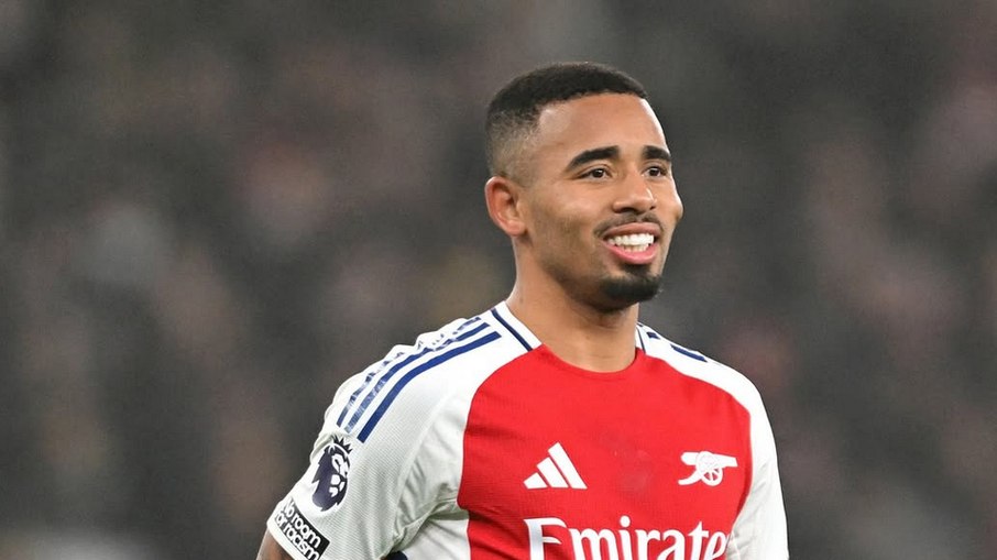 Gabriel Jesus em partida pelo Arsenal