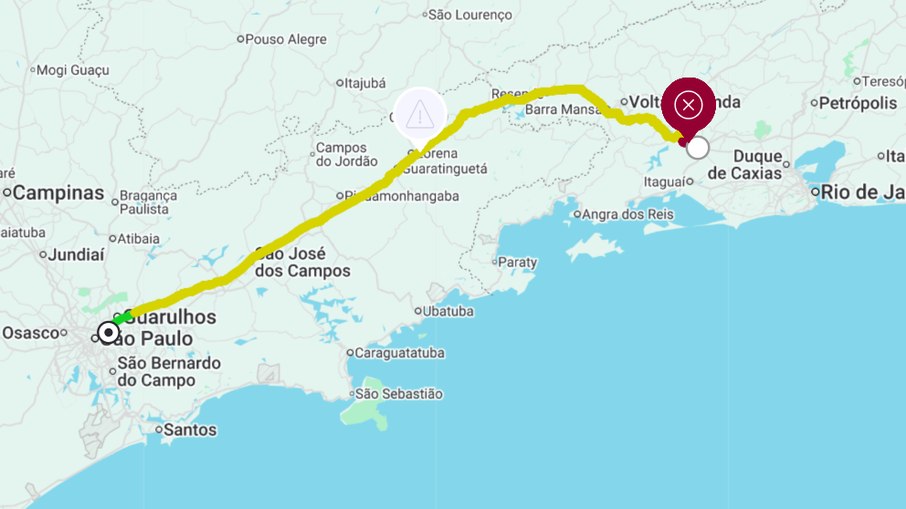 Acidente bloqueia Via Dutra no sentido SP