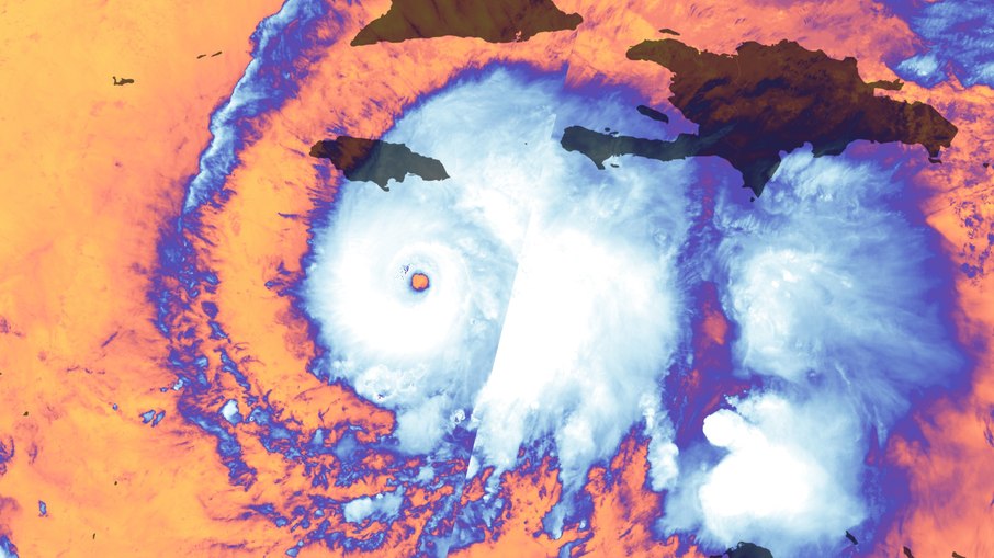 Novo registro do furacão Melissa