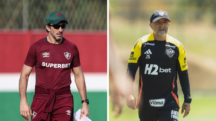 Os argentinos Luis Zubeldía e Jorge Sampaoli se encontram neste sábado (4)