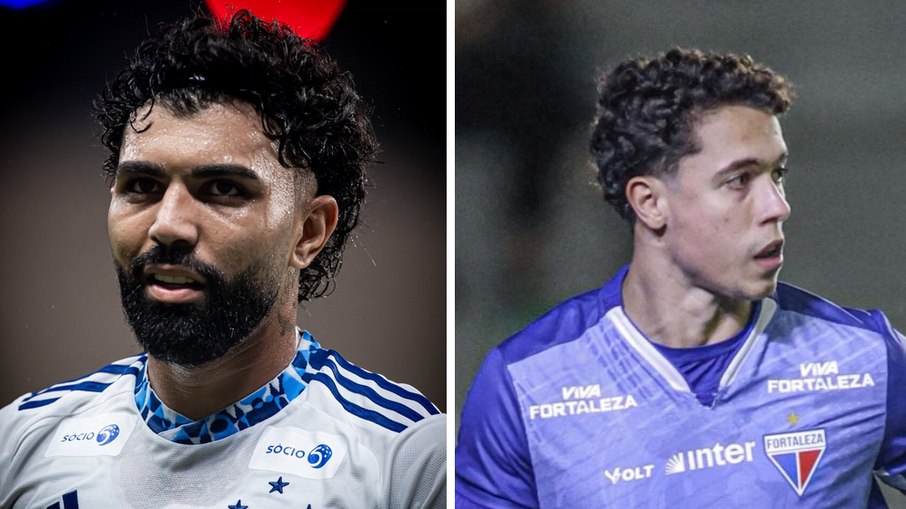 Gabigol jogará no ataque do Cruzeiro, enquanto Brenno é o goleiro do Fortaleza Gabigol jogará no ataque do Cruzeiro, enquanto Brenno é o goleiro do Fortaleza