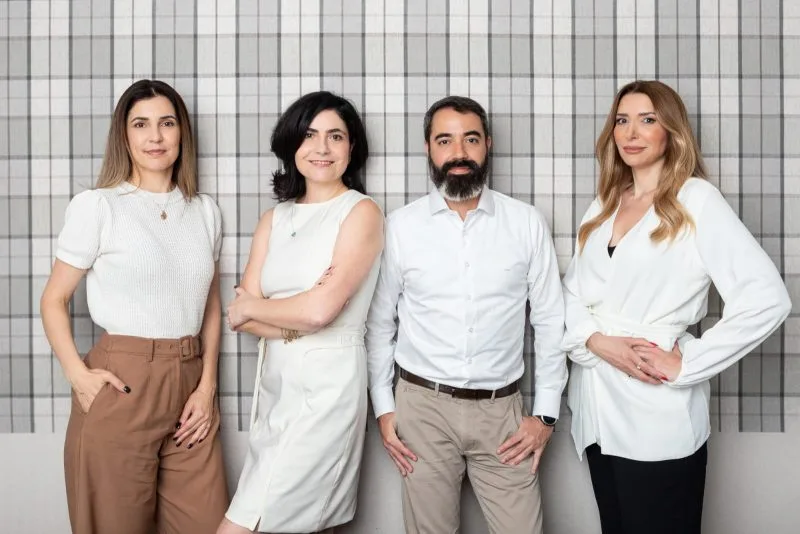 Camila de Castro, Julia Botelho, Fabio Magina e Giuliane Basile: sócios da matchpoint