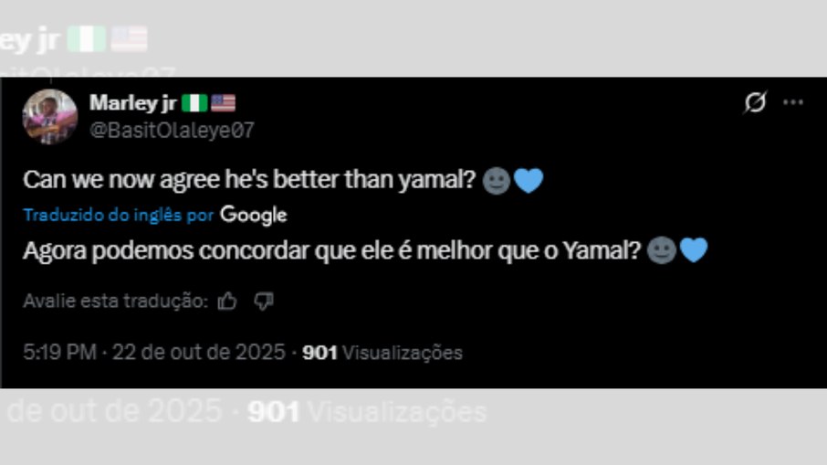 Torcedor do Chelsea compara Estêvão com Lamine Yamal Torcedor do Chelsea compara Estêvão com Lamine Yamal