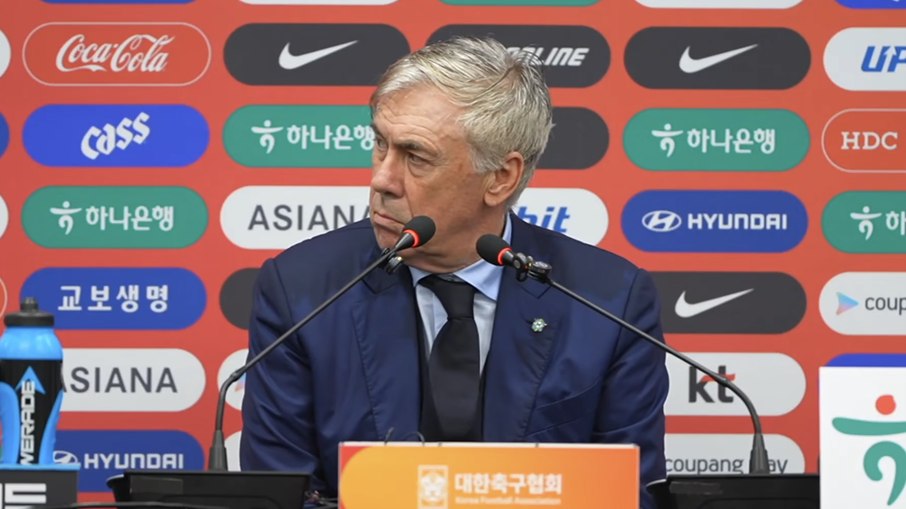 Carlo Ancelotti em coletiva após 5 a 0 sobre a Coreia do Sul