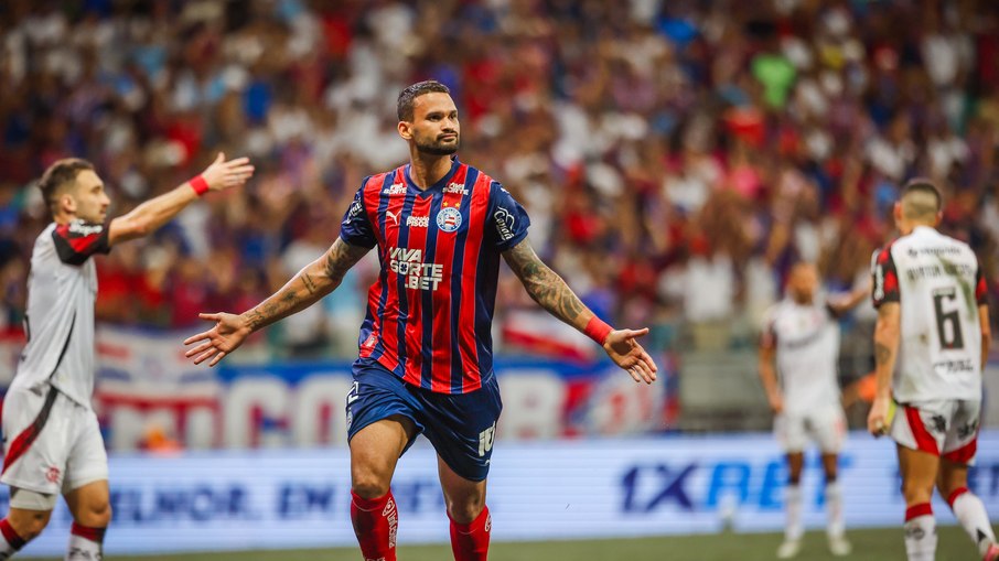 William José marcou o gol do Bahia contra o Flamengo