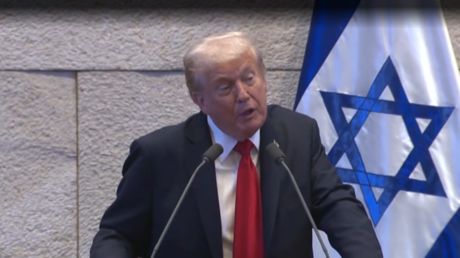 Trump discursa no Parlamento de Israel 