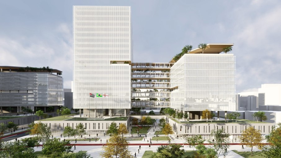 Projeto em 3D do Centro Administrativo
