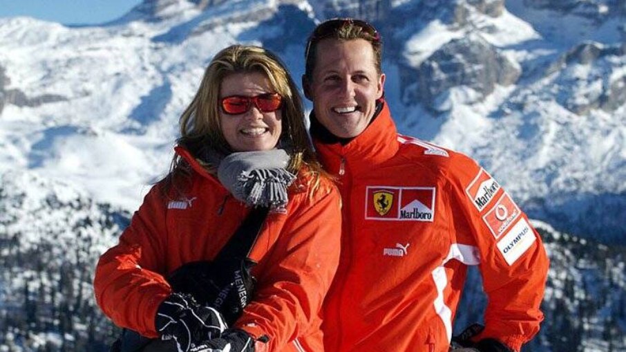 Schumacher e sua esposa, Corinna