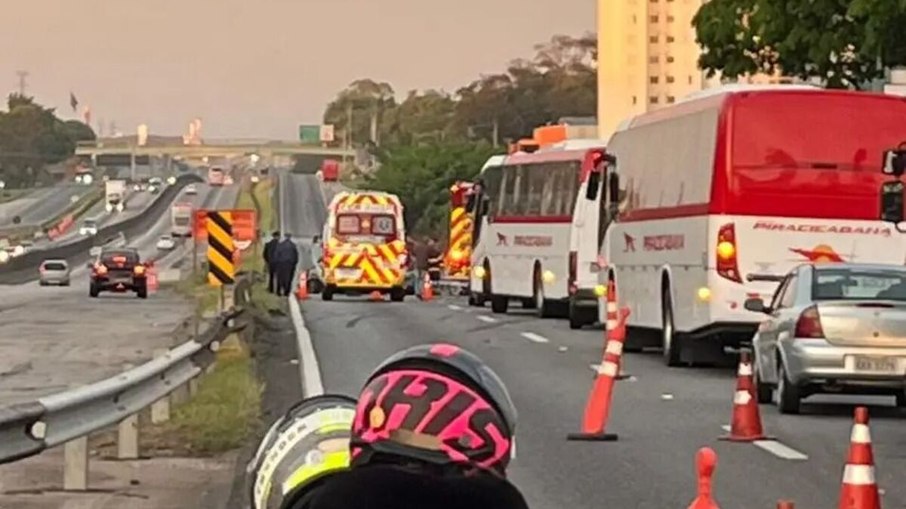 Registro do momento do acidente