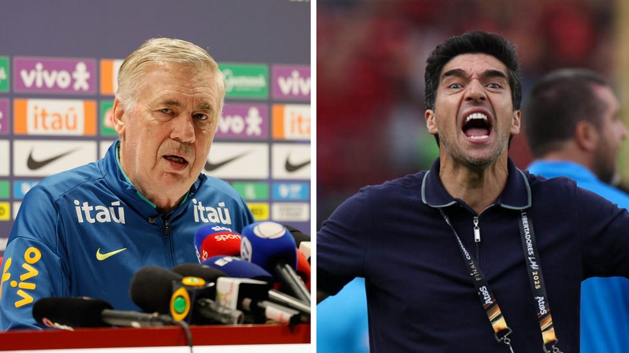 Ancelotti e Abel Ferreira Ancelotti e Abel Ferreira