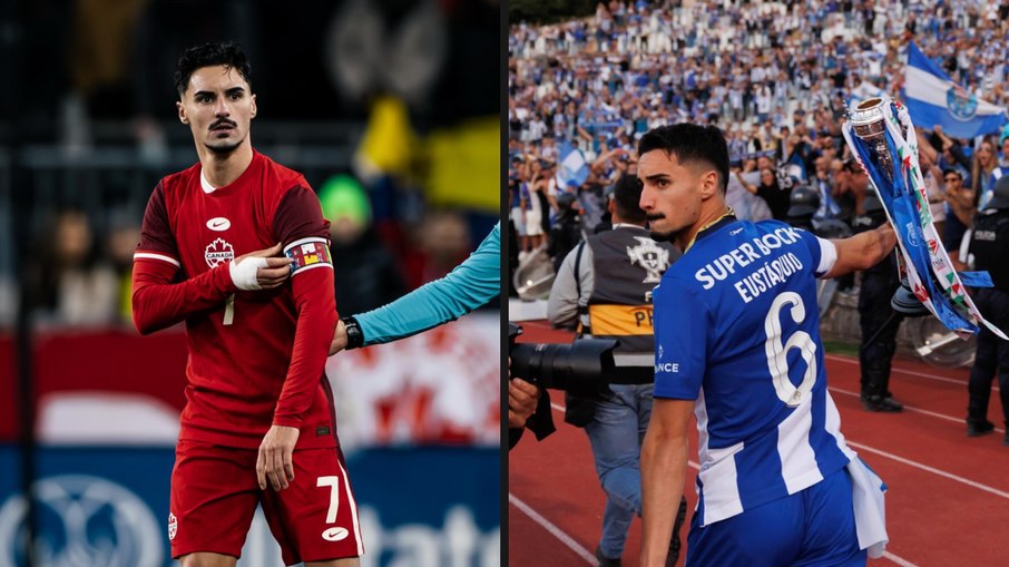 Eustáquio com o Canadá e com o Porto